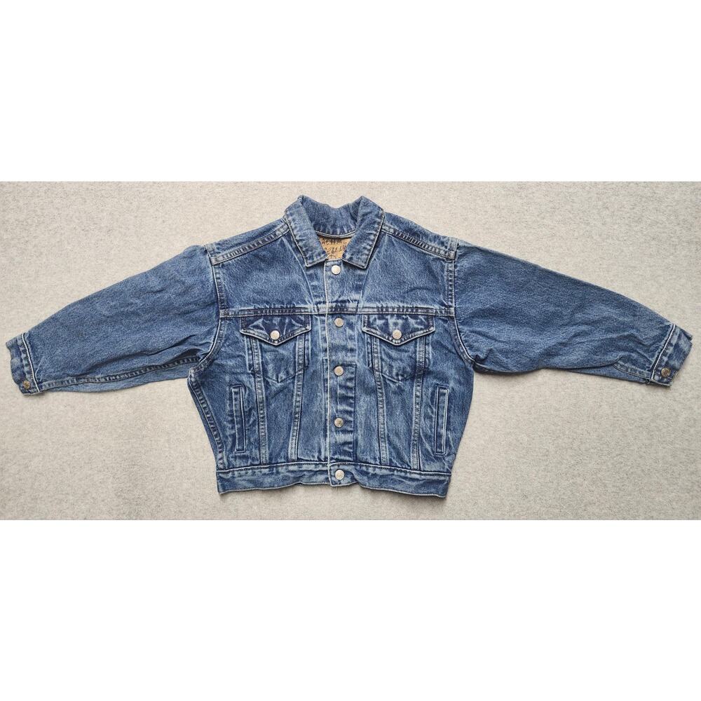 Vintage Gap Denim Jacket Blue Trucker Cropped USA Style Size S